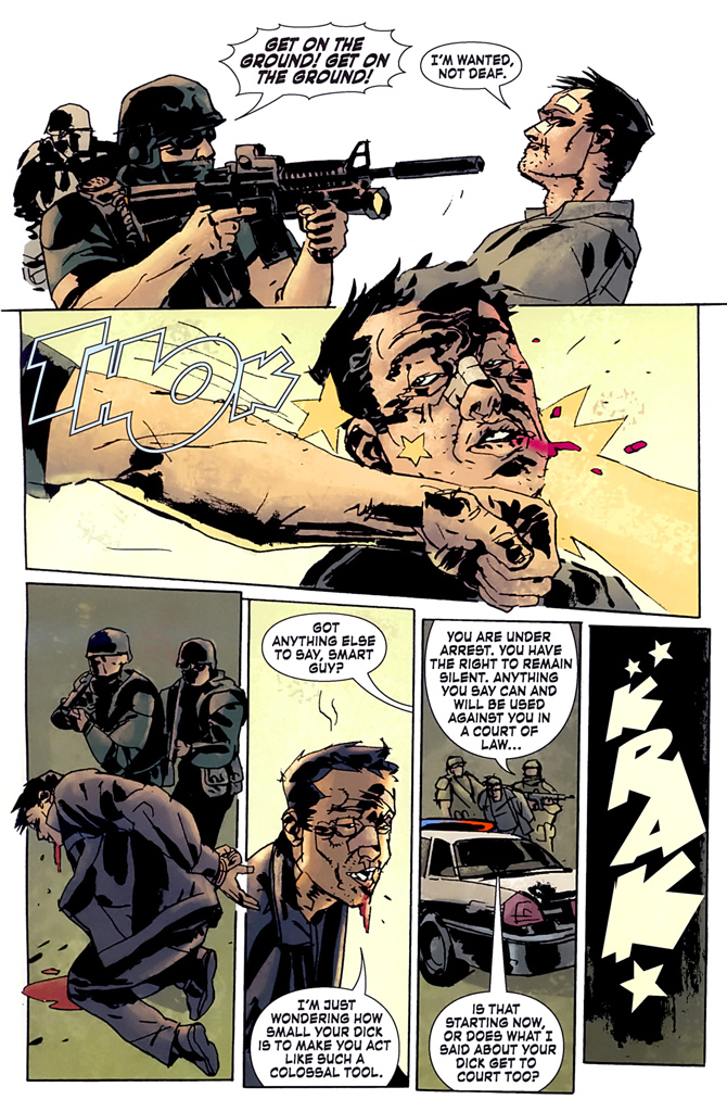 comics page with a scene from the movie the walking dead