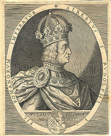 an old engraving shows the head of a man with a crown