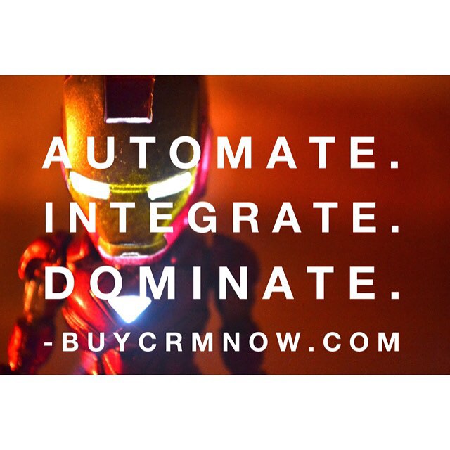 iron man with text overlayed on top reads, automatic integrate dominate