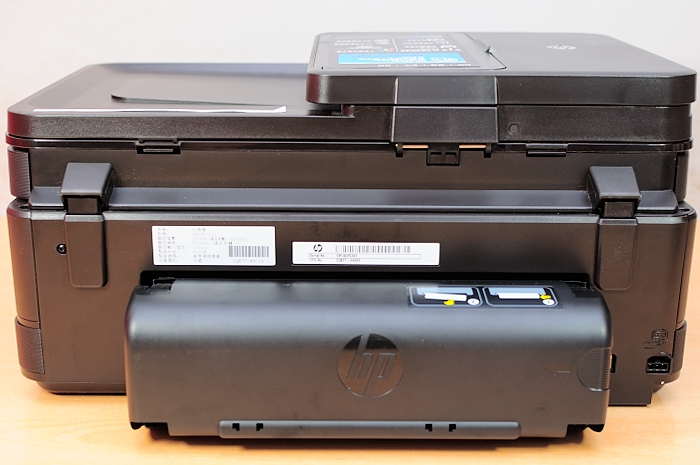 three hp printers are stacked on top of each other