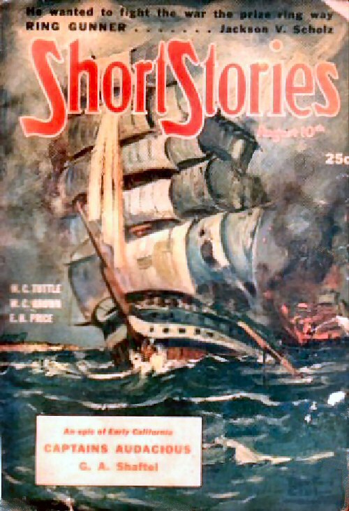 the front cover of the book short stories by charles m adams