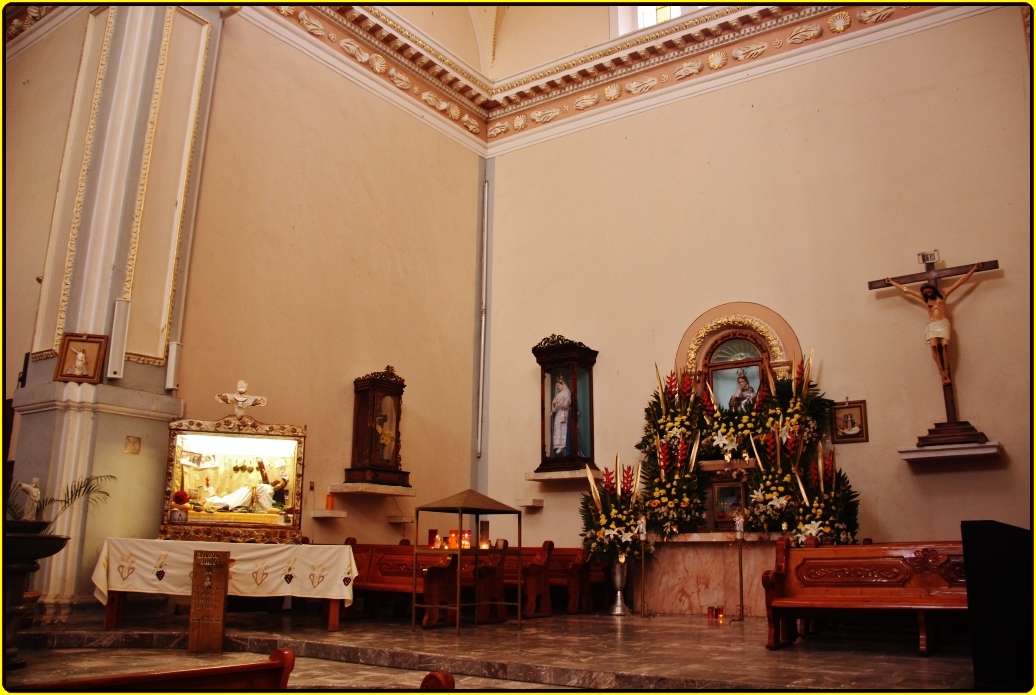 an image of a cross in a church