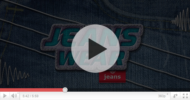 a video player's view of a jeans outfit