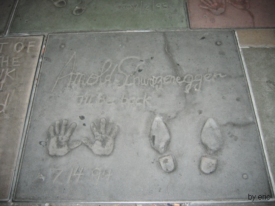 two imprints on the ground of a person's feet