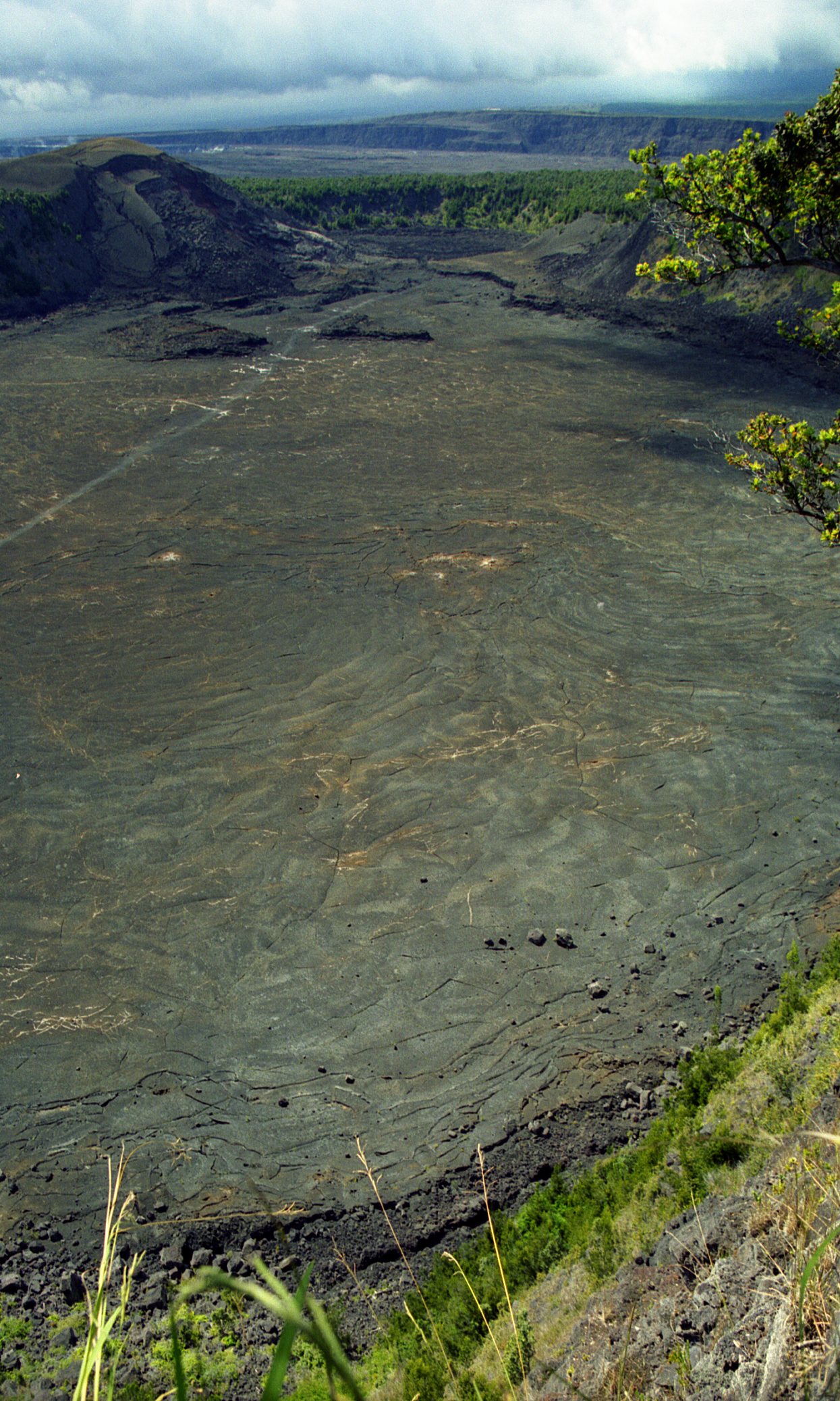 a dirt patch is shown in a field