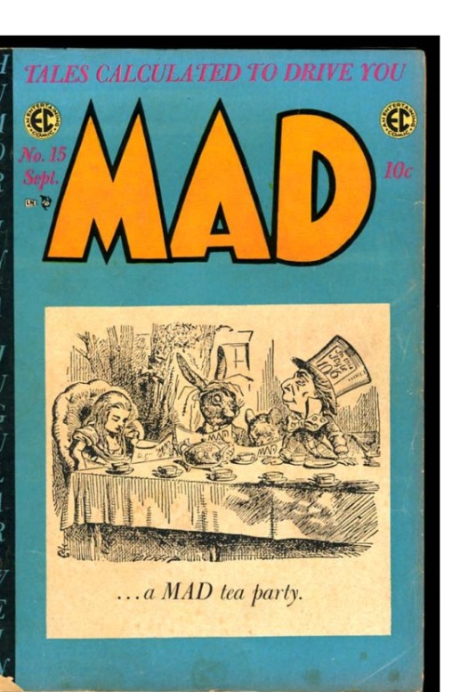 the book is a cover art for mad