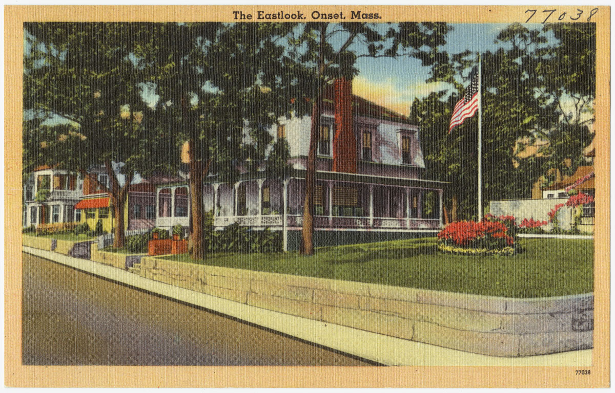 a postcard shows the entrance to the effin hook guest