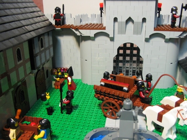 the toy set is all built out of lego blocks
