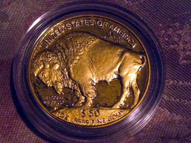 a coin that looks like it has buffalo in it