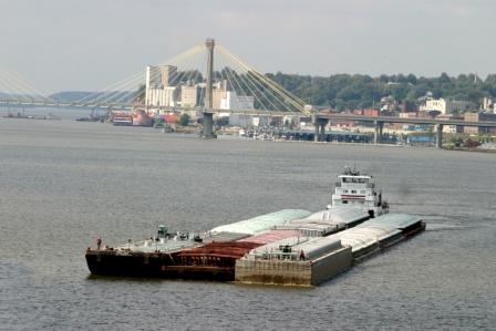 a boat that is floating on top of the water