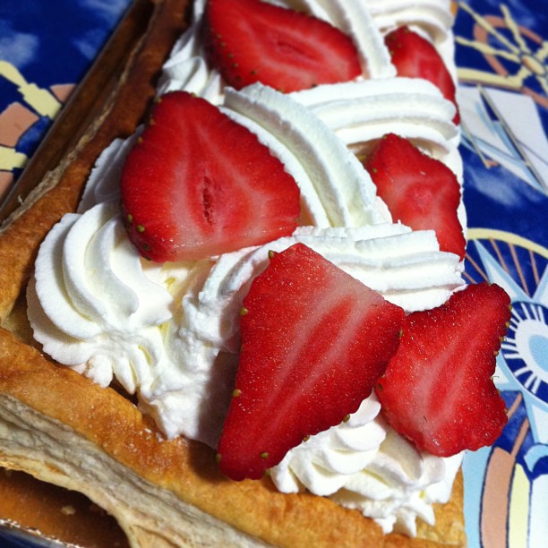 the food on the platter is made to look like strawberries