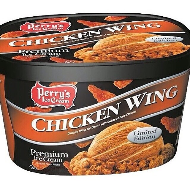 a box of chicken wings ice cream