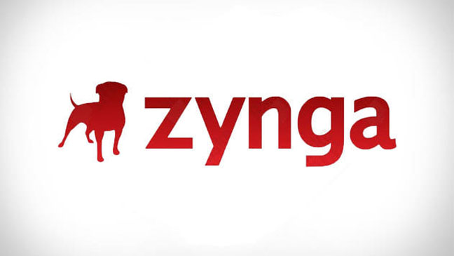 a picture of a dog with the word zynga