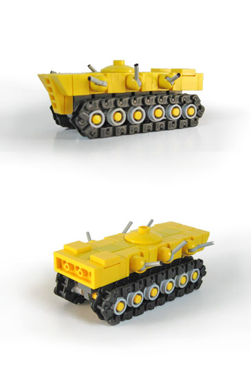there are two small toy trucks with wheels on the same set