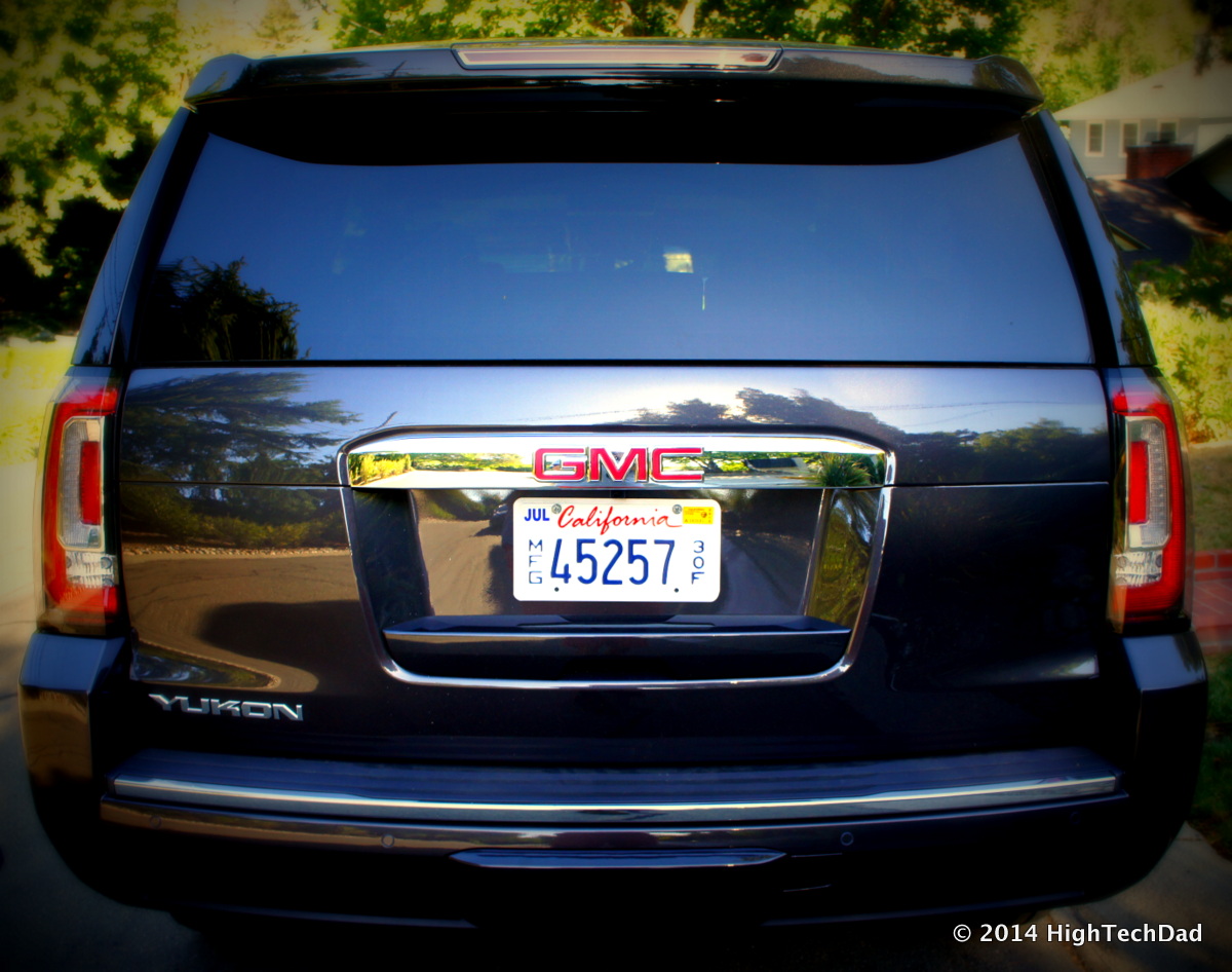 an image of the back of a vehicle that is parked