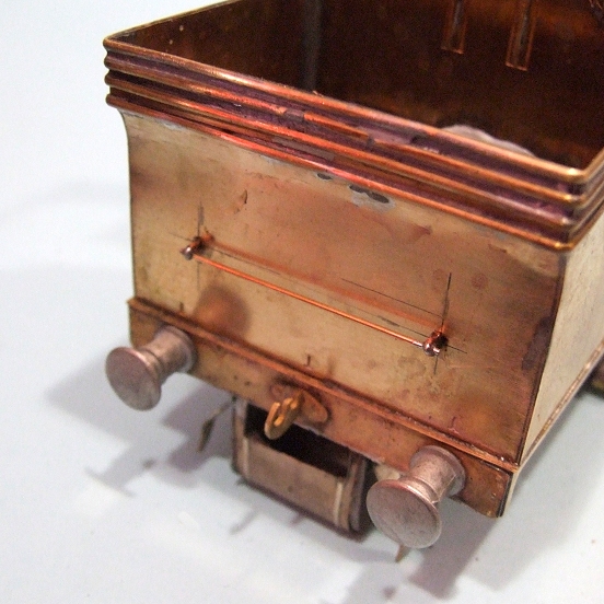an antique ss box on wheels made from metal
