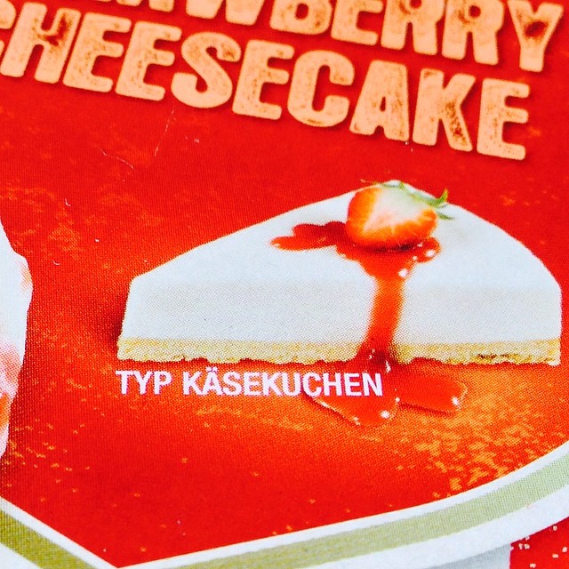 a booklet from a bakery with some type of cheesecake