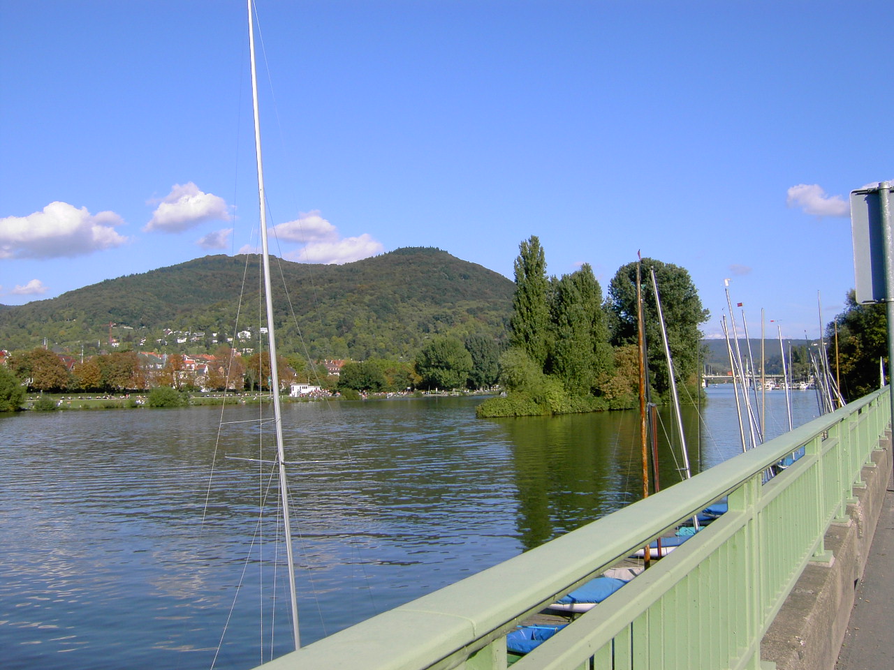 a long bridge crossing over a large river