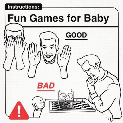 instructions for children to play chess and move on board