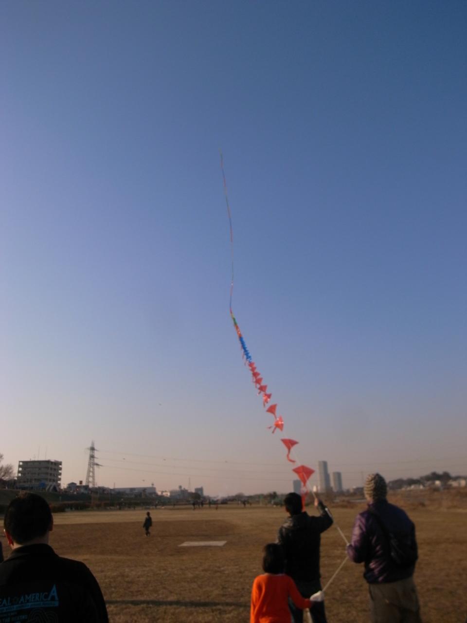 some people at a field flying kites in the air