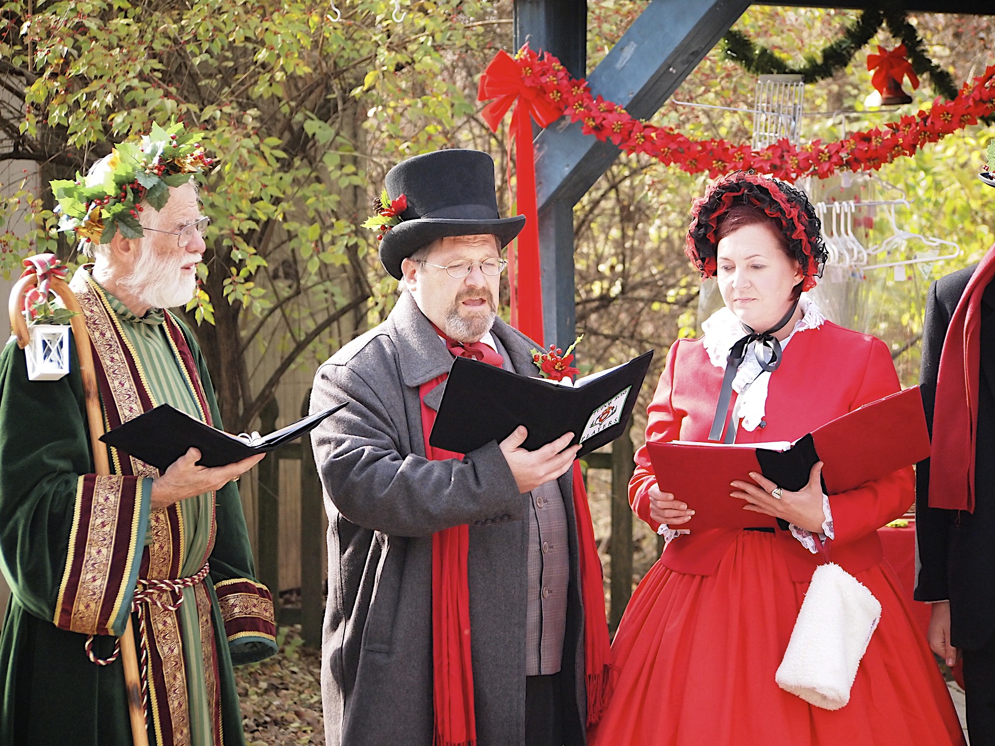 the wizard and the fairy actress read from a story outside