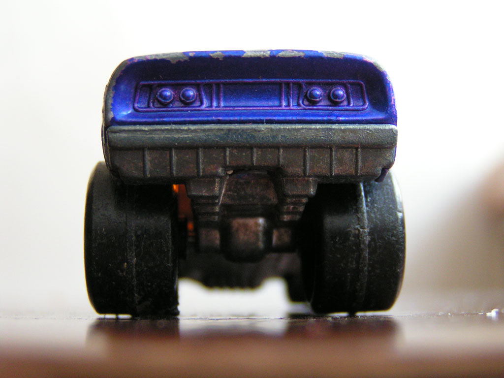 the front end of a toy car
