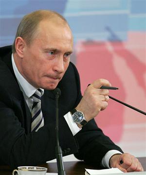 russian politician, russian dictator and former foreign president, speaking at an event