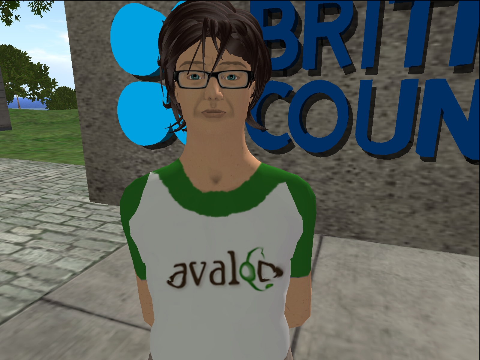 a male avatar in glasses and t - shirt by british council