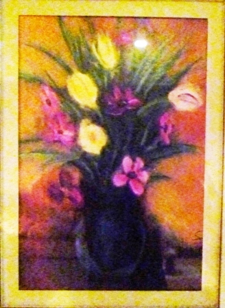 there is an image of flowers that are in the vase