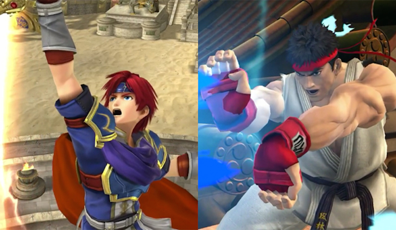 two different images of the characters in final fight