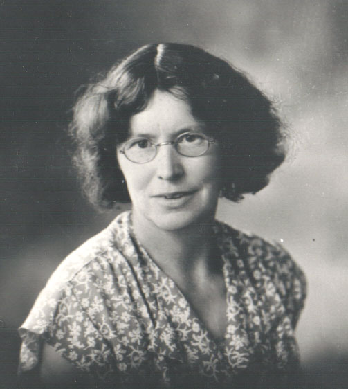 an old po of a woman in glasses