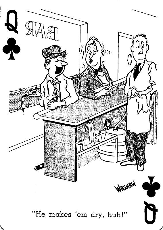 a cartoon featuring a man handing his lady a card