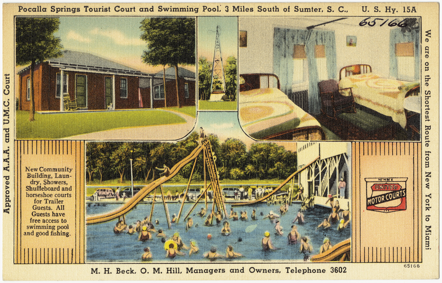 an image of an old postcard featuring various pos