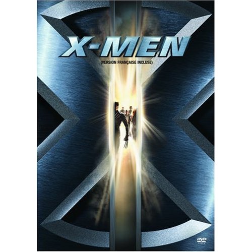 a man is standing on a cross with the cover art of x - men