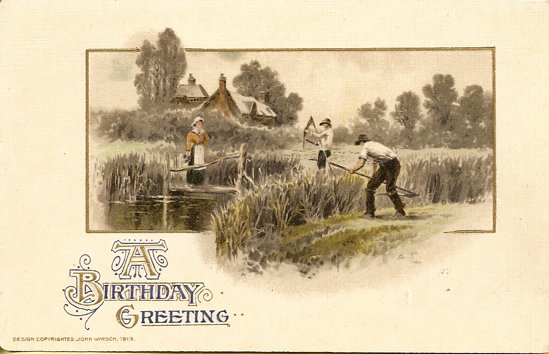 an old pograph with two people on the land playing golf