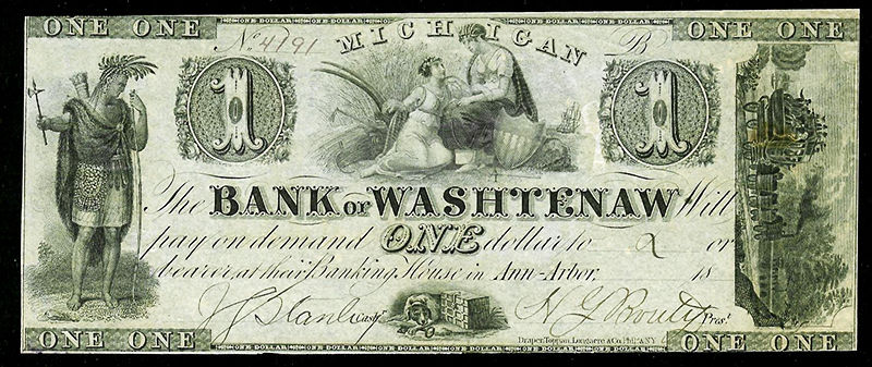 a close up of an old bank note