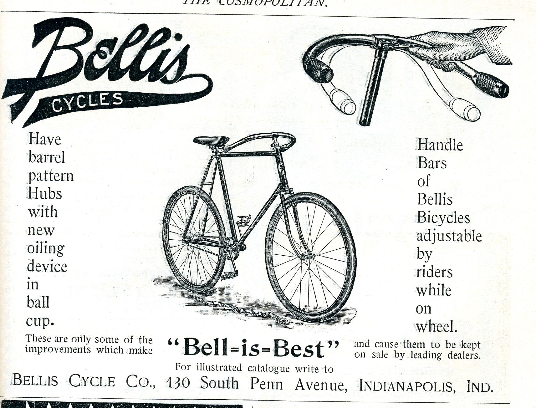 an advertit for a bicycle with a description in it