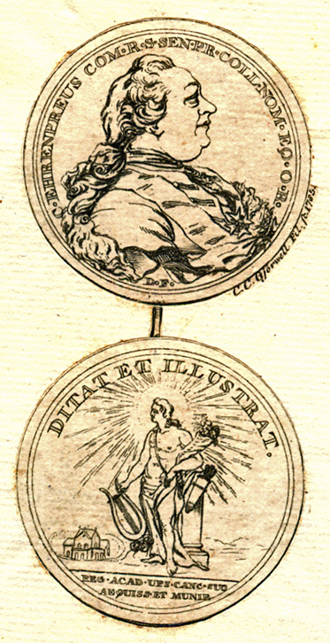 two antique medallions depicting mary washington