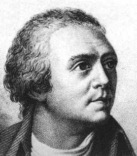 a black and white drawing of a man with curly hair