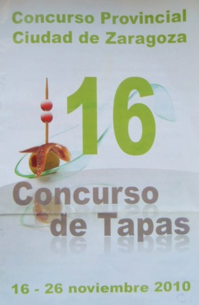 a sign that says concuurso de tapas