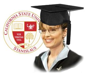 a woman in black graduation gown and glasses