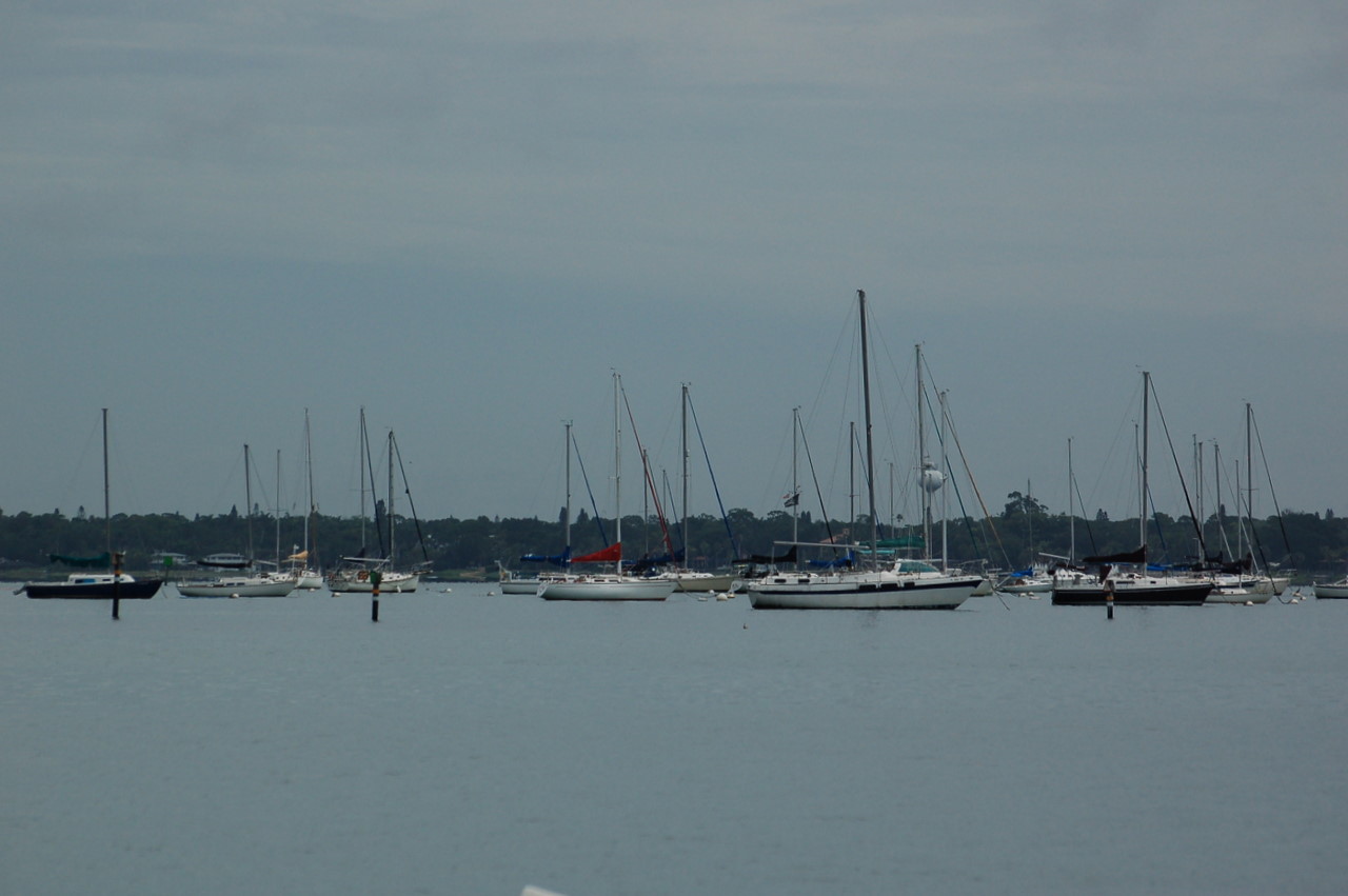 a bunch of boats that are out in the water