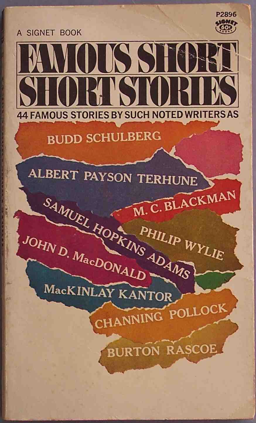 the book cover of famous short stories by author, writer and writer