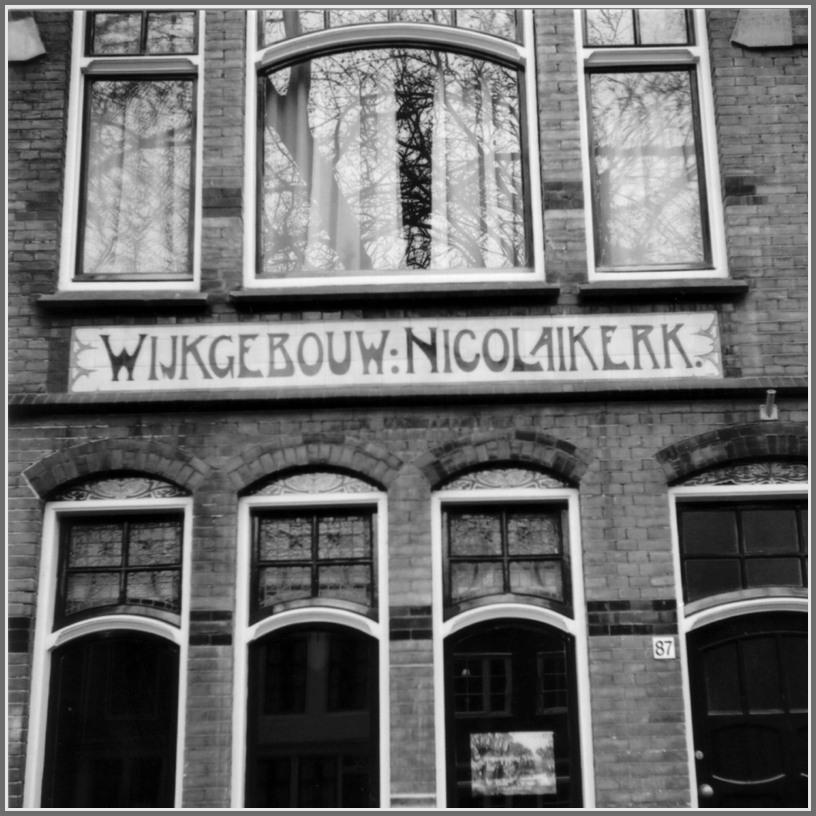 black and white po of windows with a name written above