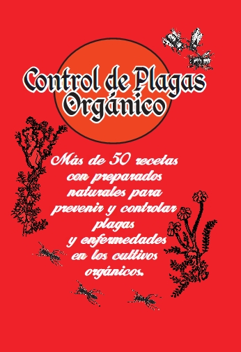 a red poster with plants and flowers