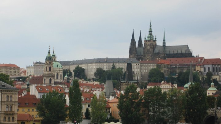 old cityscape of prague with lots of buildings