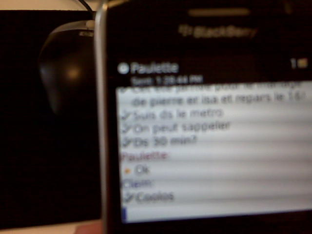 a cell phone screen showing a list of options to delete