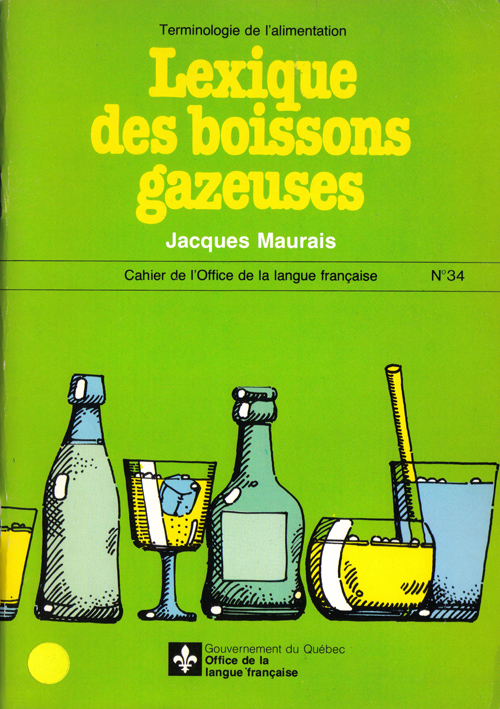 book about beverages arranged around a green background