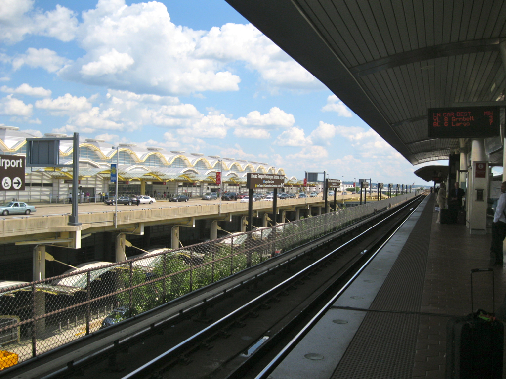 the train is leaving the station and going into the area