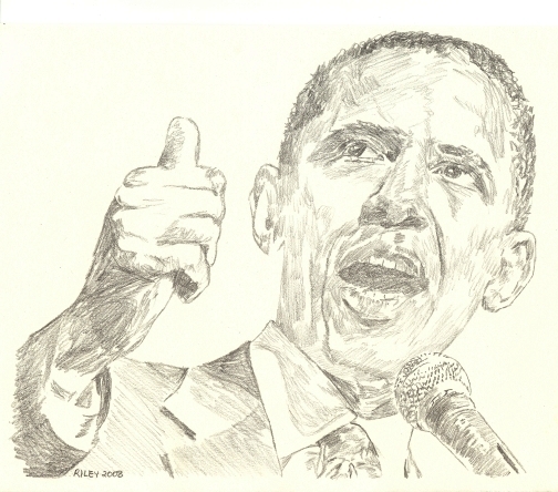 obama giving a speech holding a microphone